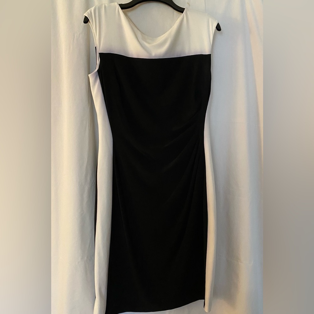 Classic white & black dress